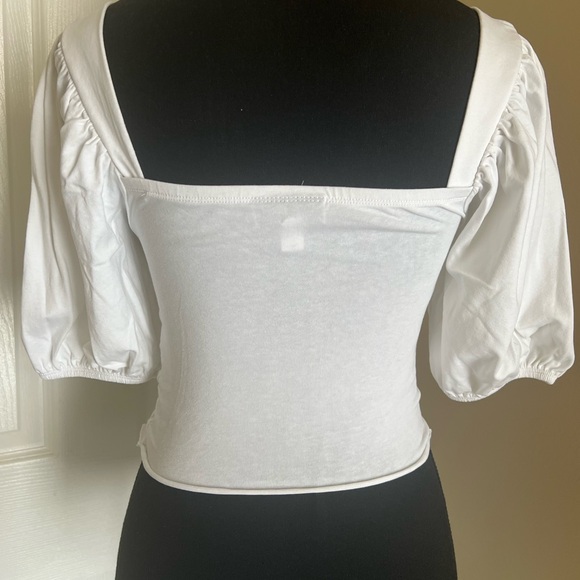 Topshop White Top Size 4 - Picture 2 of 3